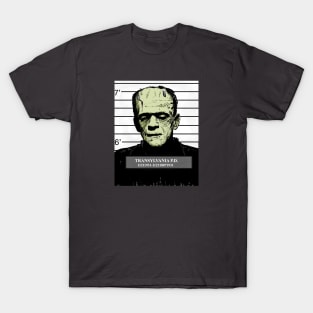 Frankenstein Mug Shot T-Shirt